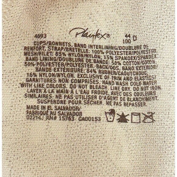 Playtex‎ 18 Hour 44D Toffee 4 Way Support Ultimate Shoulder Comfort MPN 4693 NWT - Picture 5 of 8